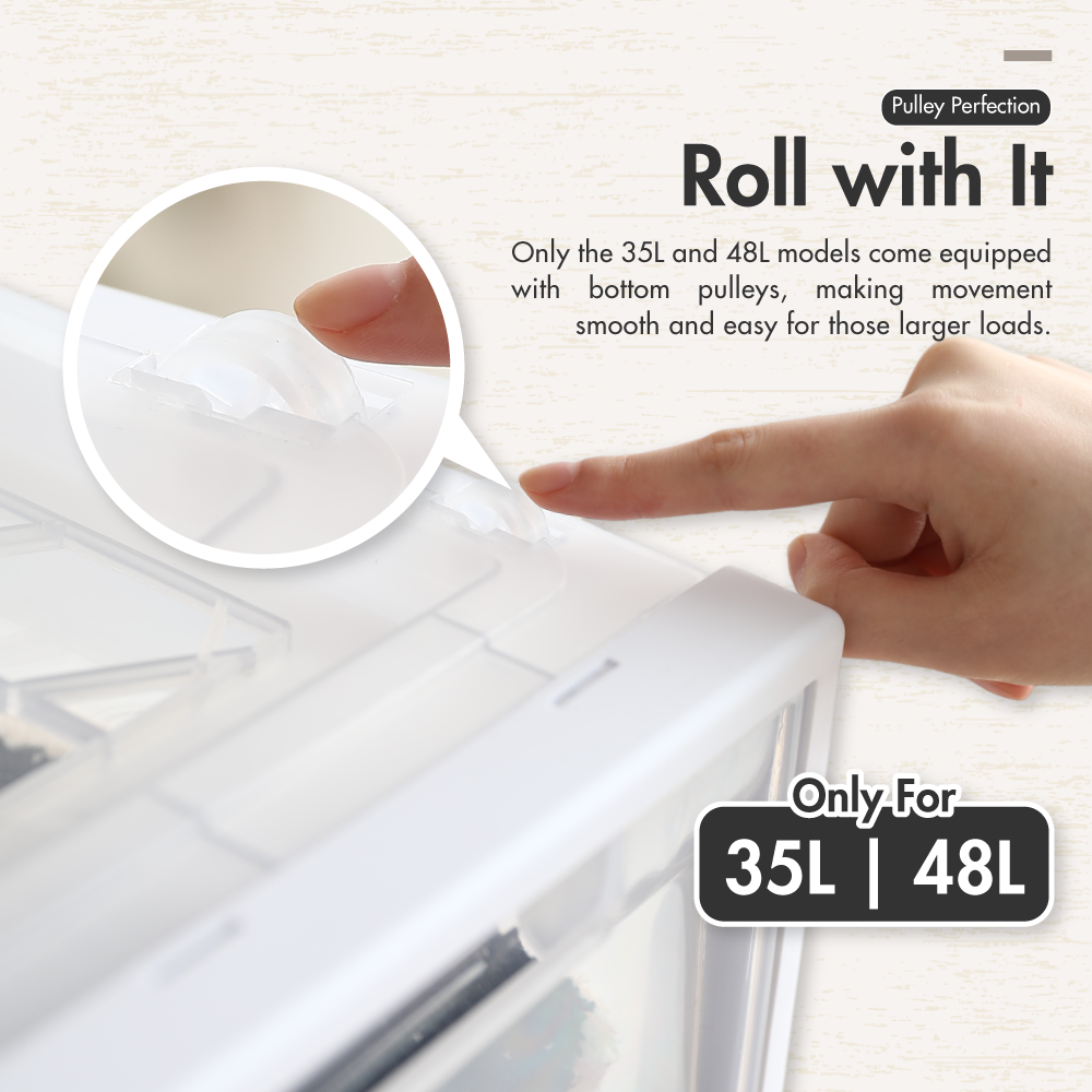 HOUZE - MATTE 5.5|13|25|35|48L Single Tier Drawer
