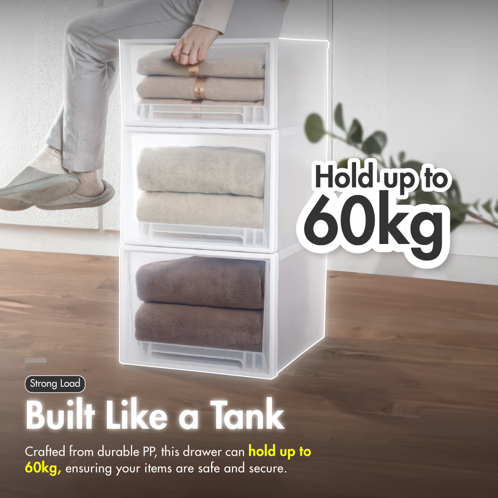 HOUZE - MATTE 5.5|13|25|35|48L Single Tier Drawer