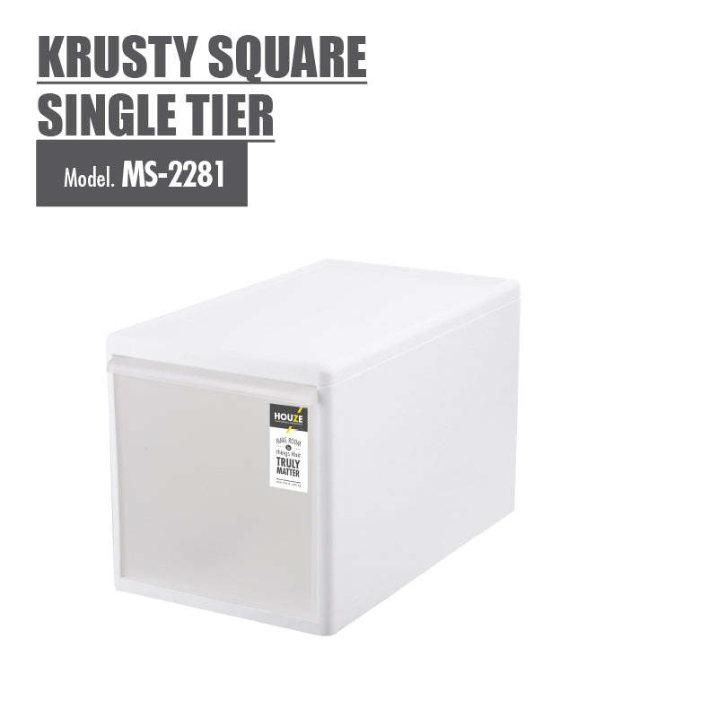 HOUZE Krusty Square Single Tier (Dim: 26x46x27cm)