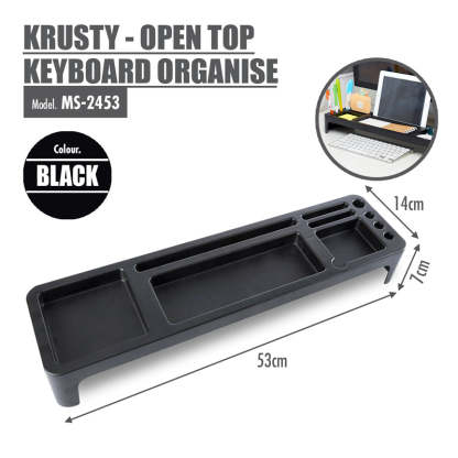 KRUSTY - Open Top Keyboard Organiser (Black) - HOUZE - The Homeware Superstore