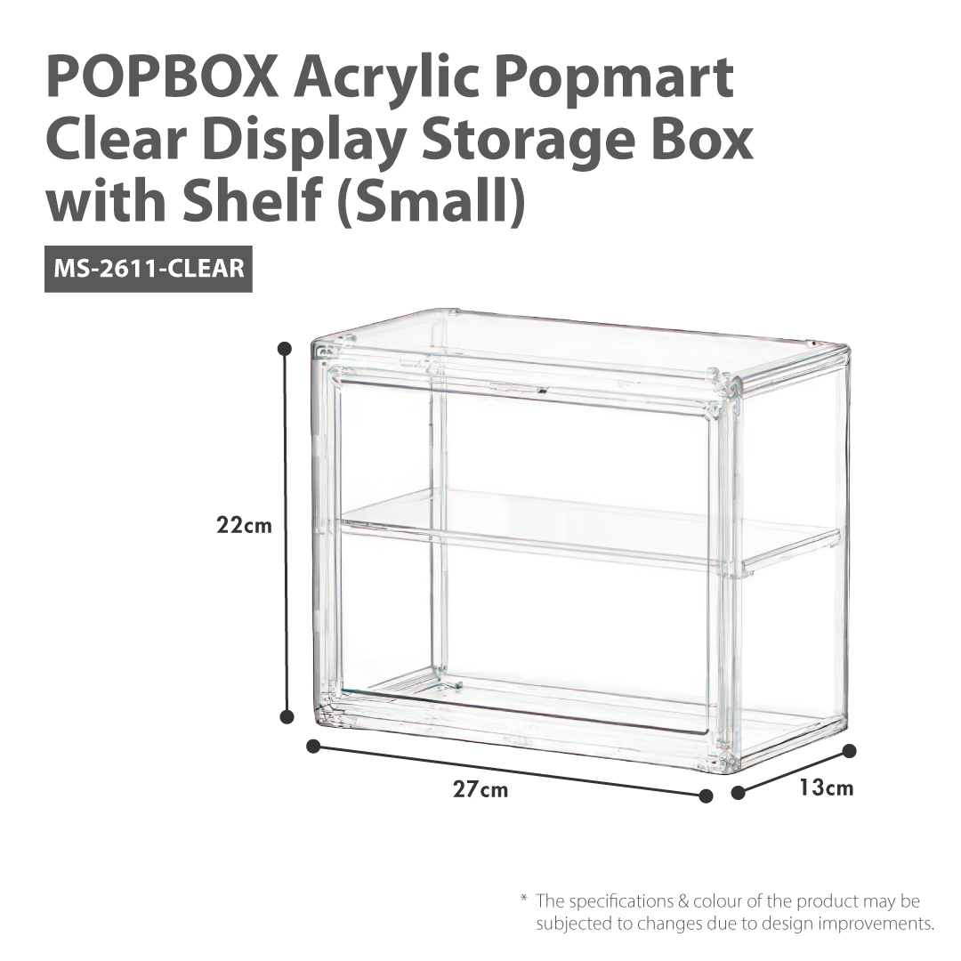 HOUZE - POPBOX Acrylic Popmart Clear Display Storage Box