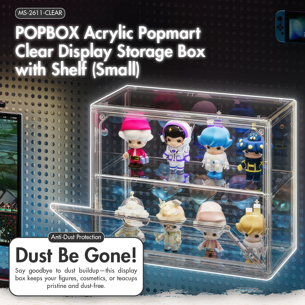 HOUZE - POPBOX Acrylic Popmart Clear Display Storage Box