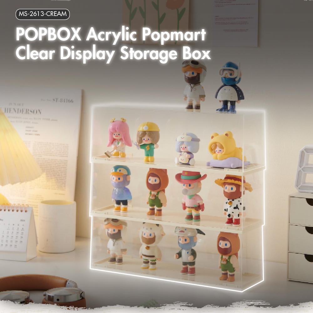 HOUZE - POPBOX Acrylic Popmart Clear Display Storage Box