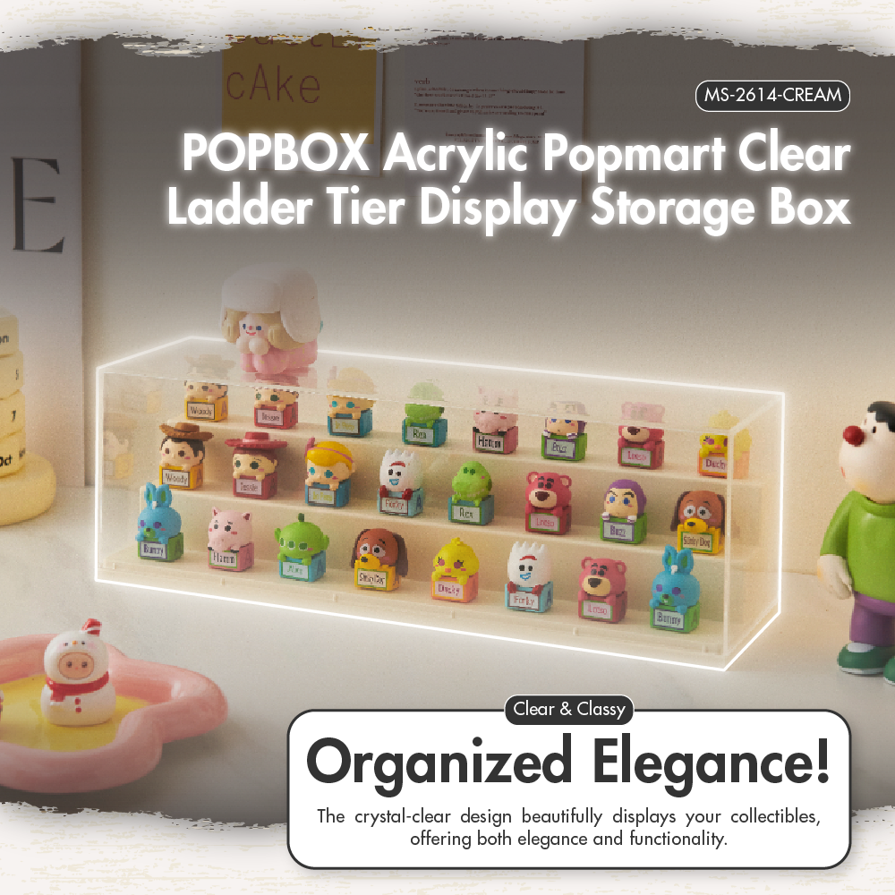 HOUZE - POPBOX Acrylic Popmart Clear Display Storage Box