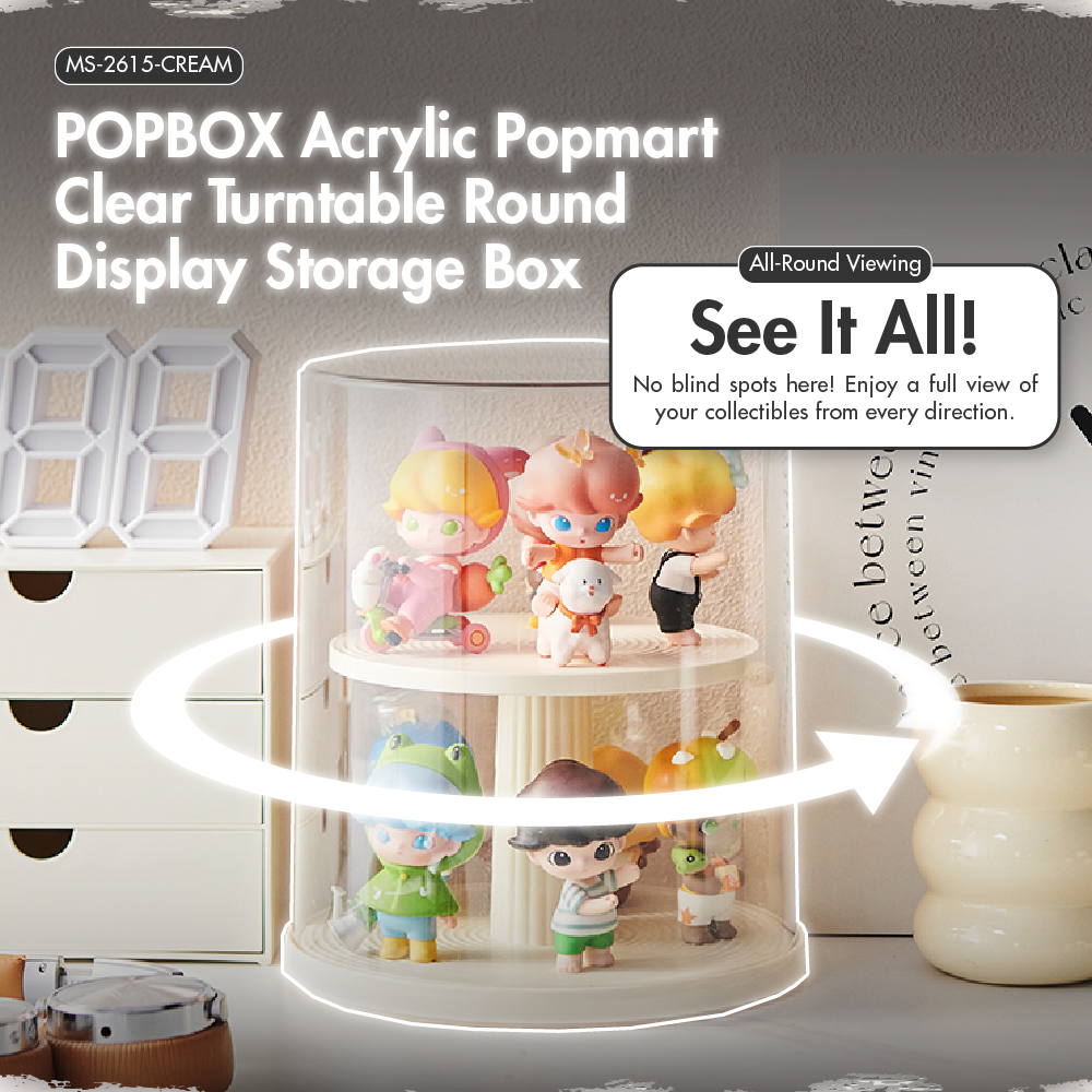 HOUZE - POPBOX Acrylic Popmart Clear Display Storage Box
