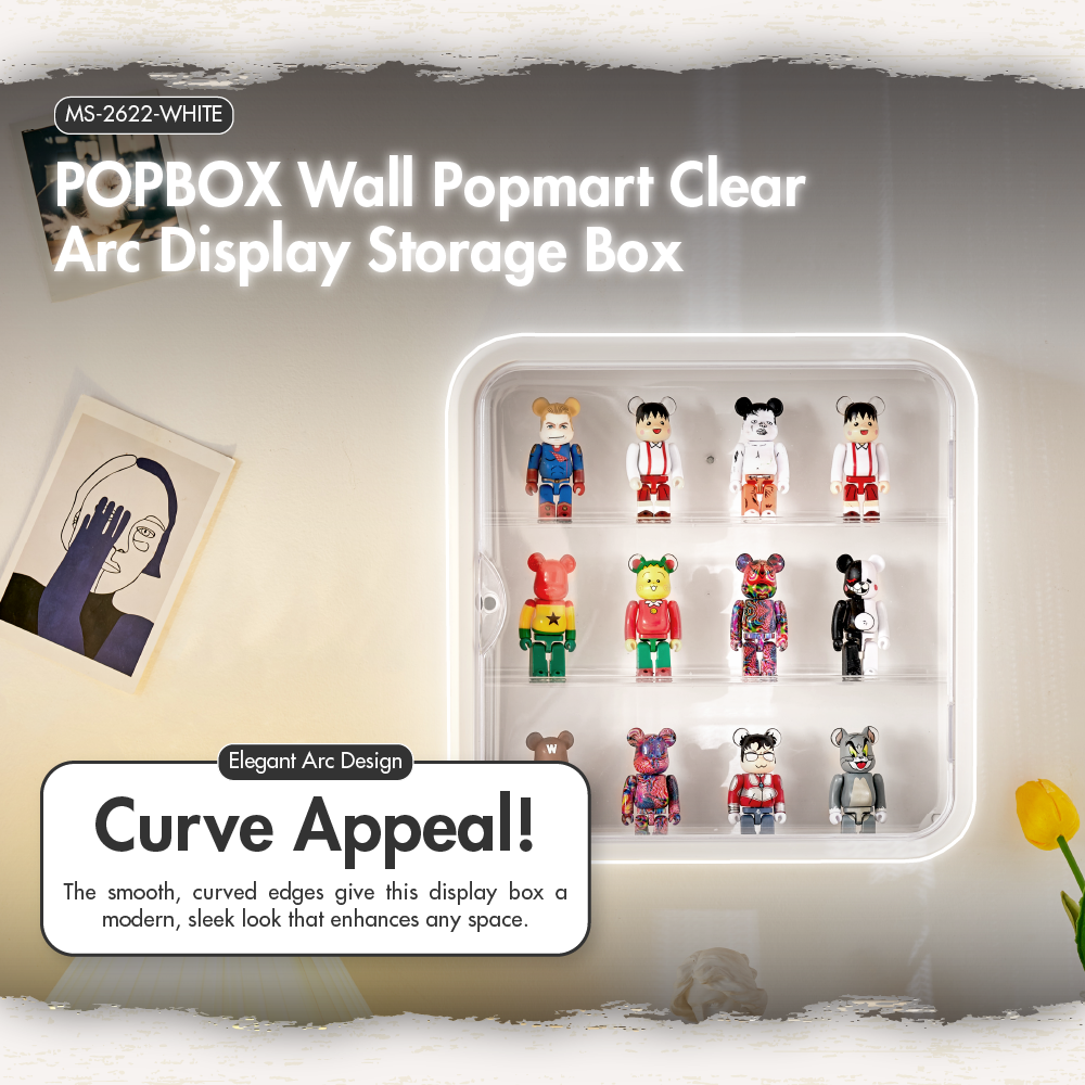 HOUZE - POPBOX Acrylic Popmart Clear Display Storage Box