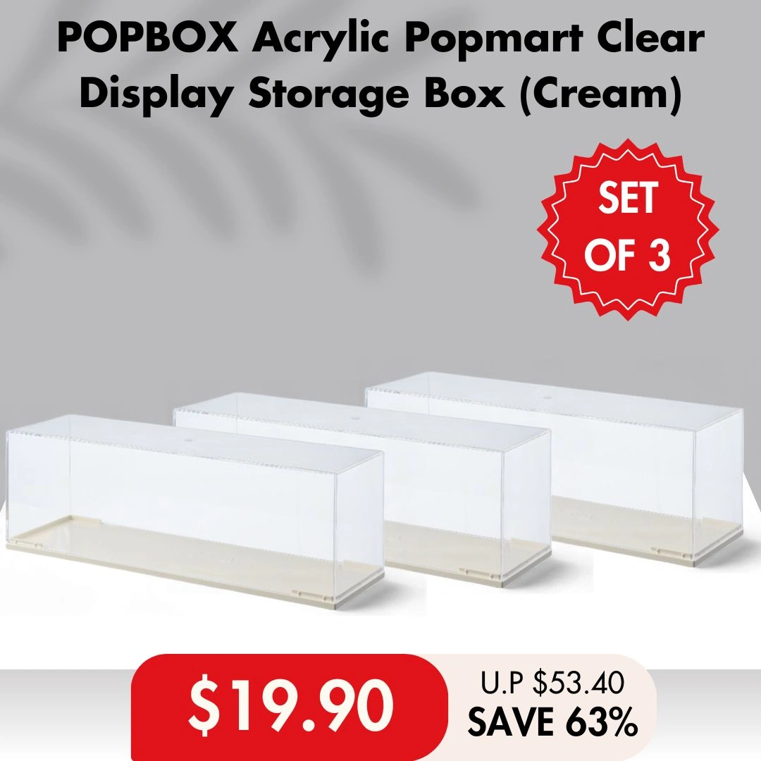 HOUZE - POPBOX Acrylic Popmart Clear Display Storage Box
