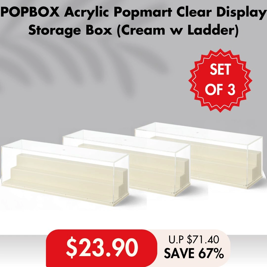 HOUZE - POPBOX Acrylic Popmart Clear Display Storage Box