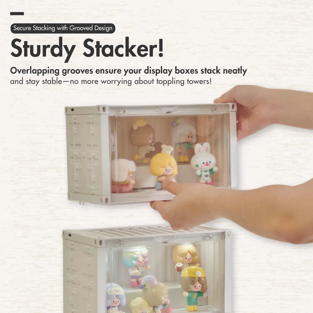 HOUZE - POPCON Popmart Container Display Storage Box with Shelf