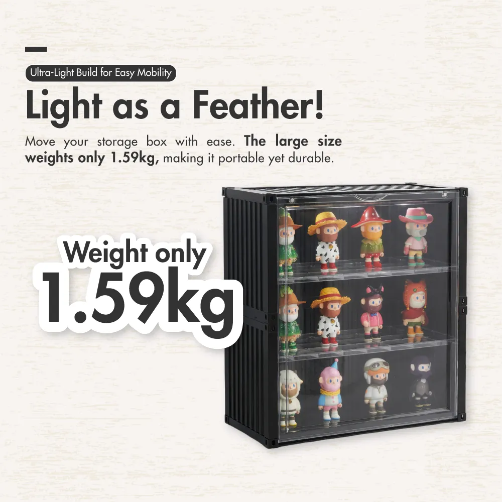 HOUZE - POPCON Popmart Container Display Storage Box with Shelf