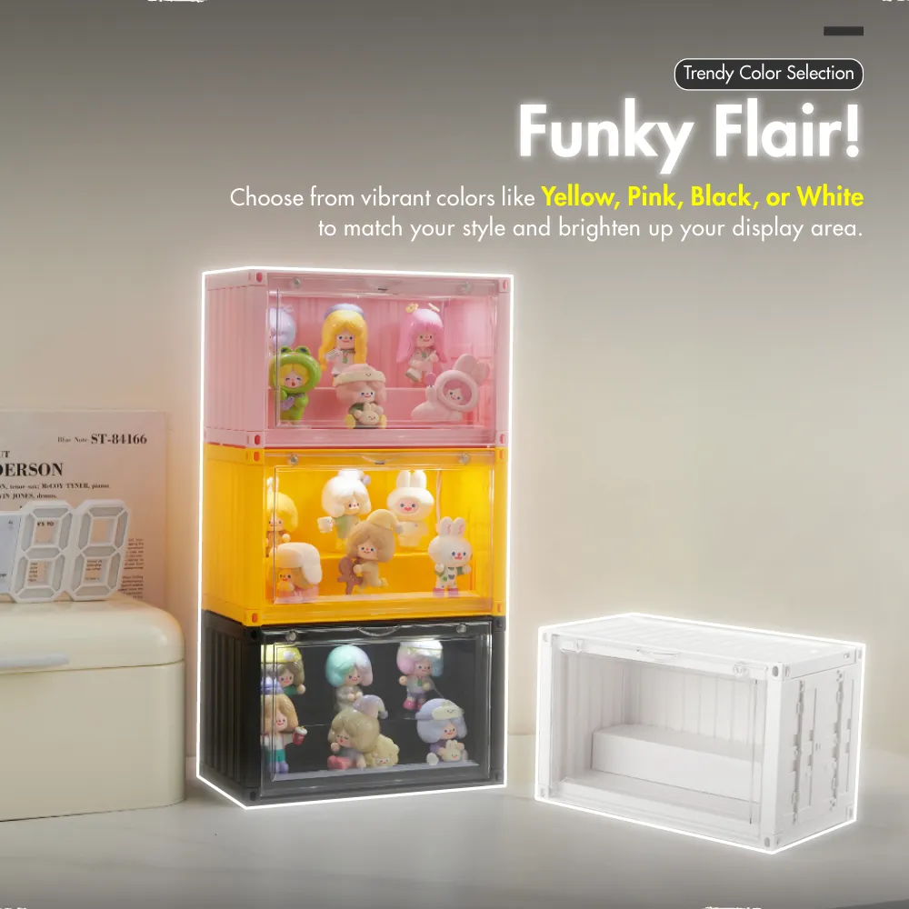 HOUZE - POPCON Popmart Container Display Storage Box with Shelf