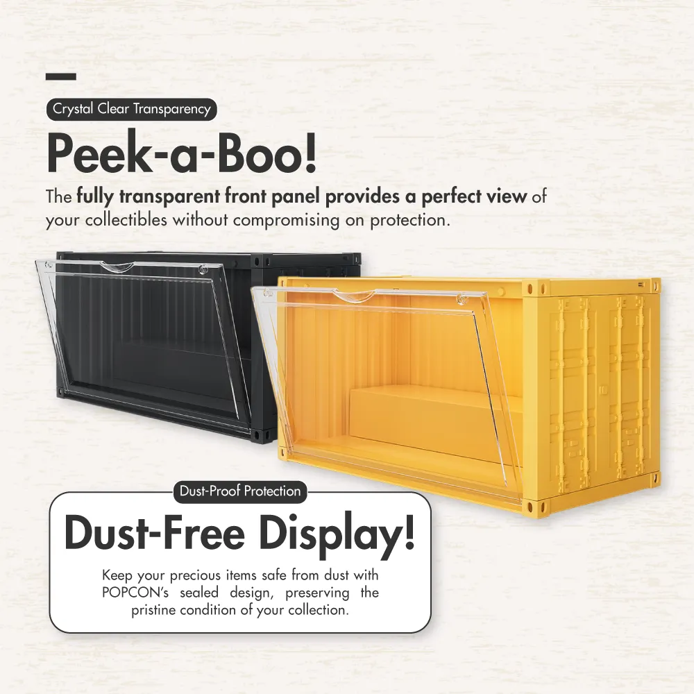 HOUZE - POPCON Popmart Container Display Storage Box with Shelf
