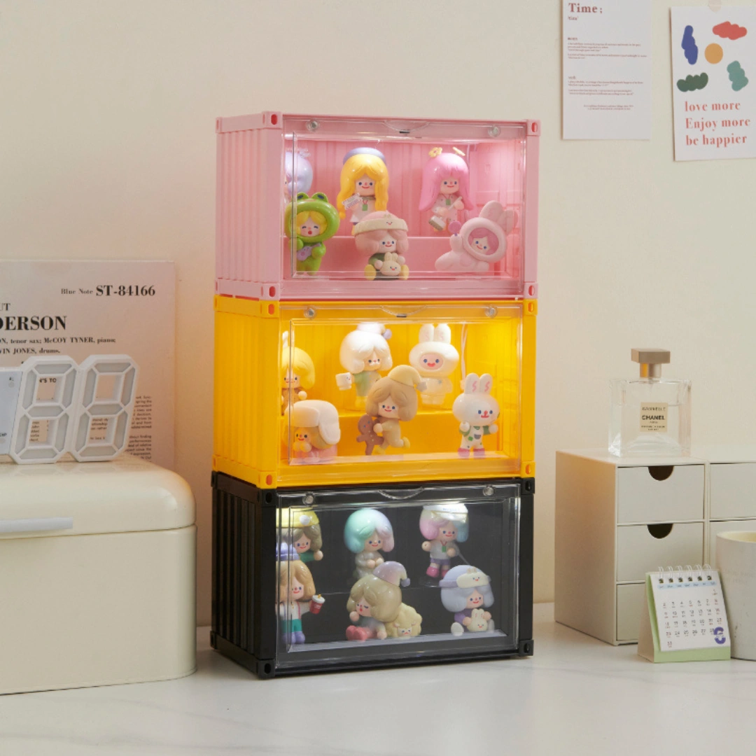 HOUZE - POPCON Popmart Container Display Storage Box with Shelf