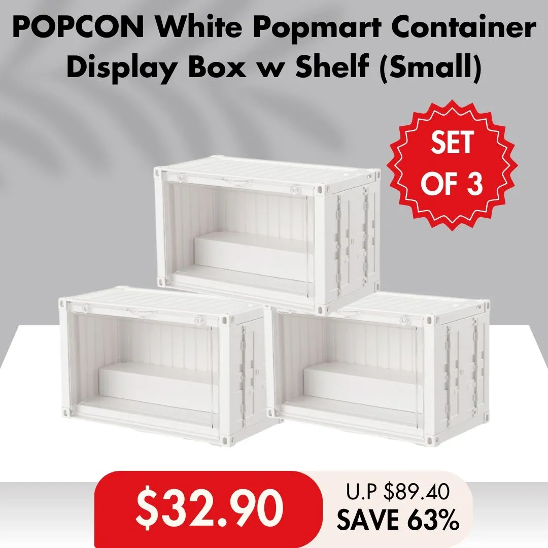 HOUZE - POPCON Popmart Container Display Storage Box with Shelf