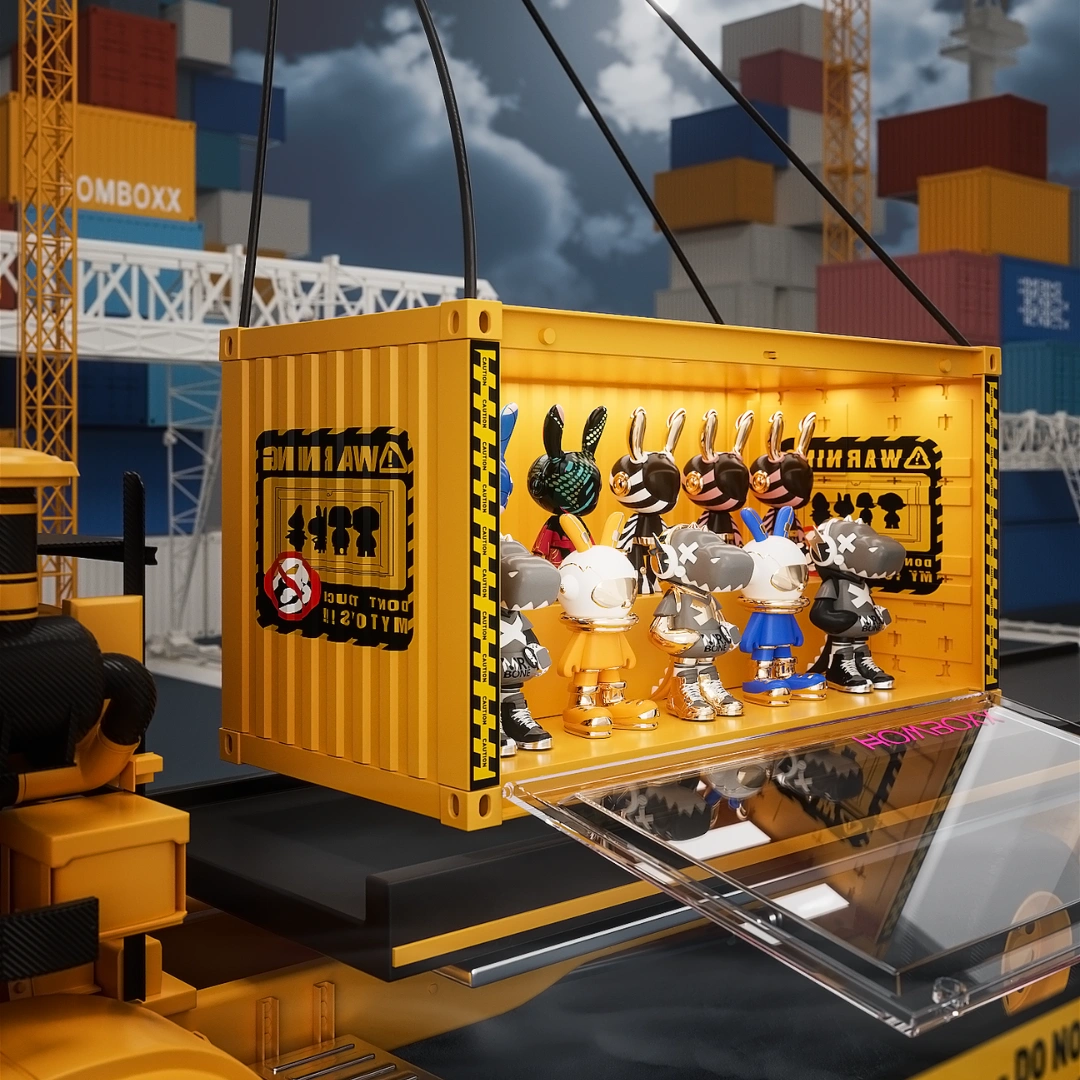 HOUZE - POPCON Popmart Container Display Storage Box with Shelf