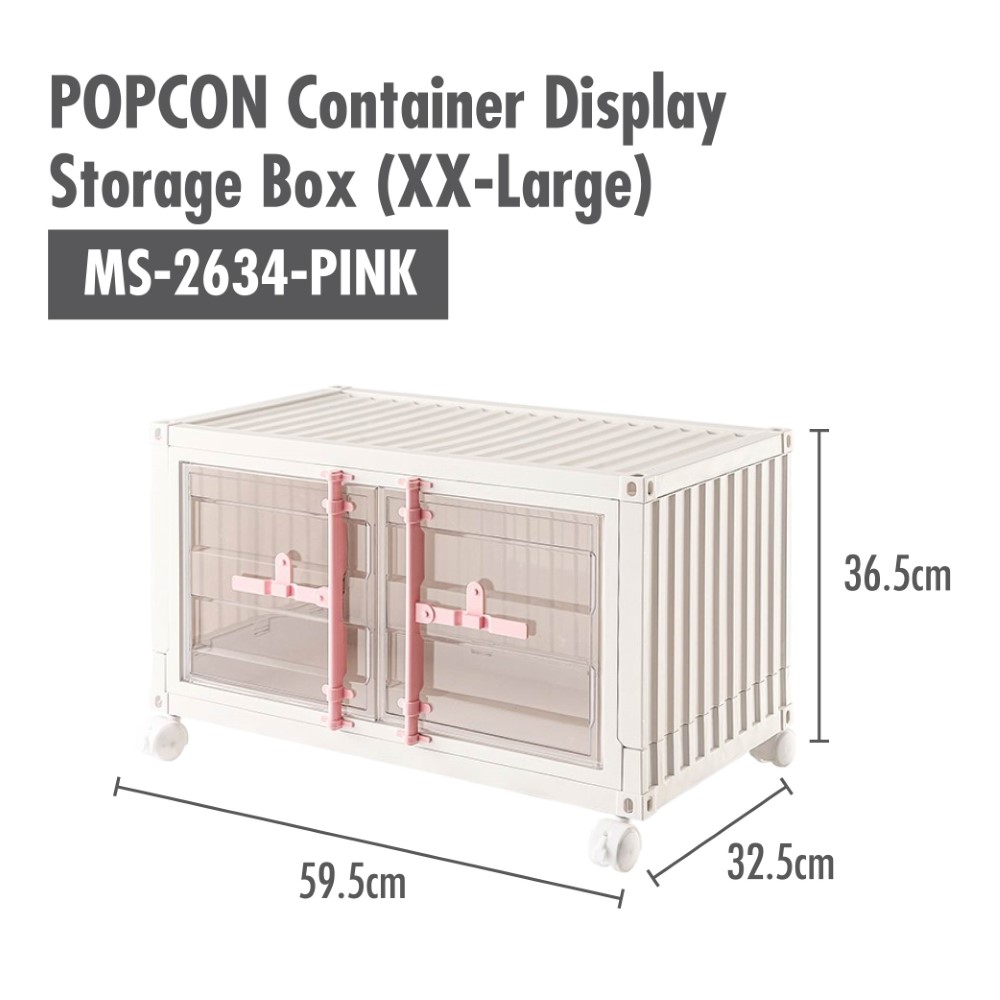 HOUZE - XX-Large POPCON Container Display Storage Box (White|Pink|Yellow)
