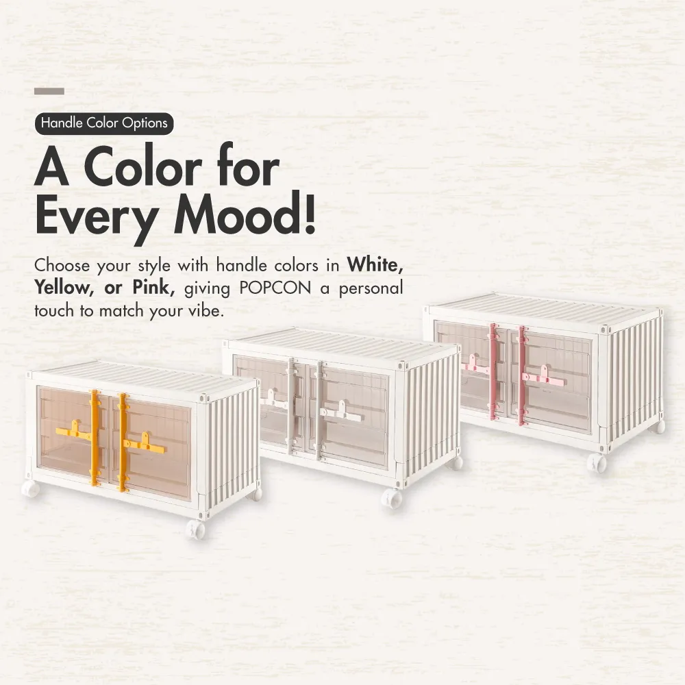 HOUZE - XX-Large POPCON Container Display Storage Box (White|Pink|Yellow)