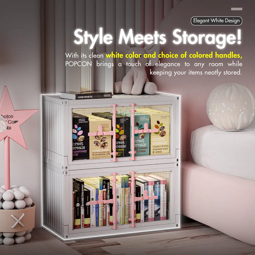 HOUZE - XX-Large POPCON Container Display Storage Box (White|Pink|Yellow)