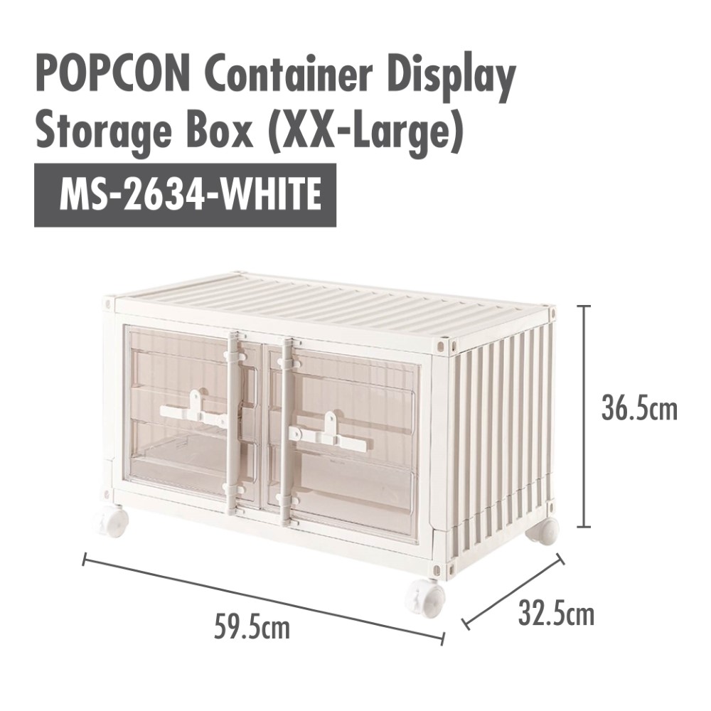 HOUZE - XX-Large POPCON Container Display Storage Box (White|Pink|Yellow)