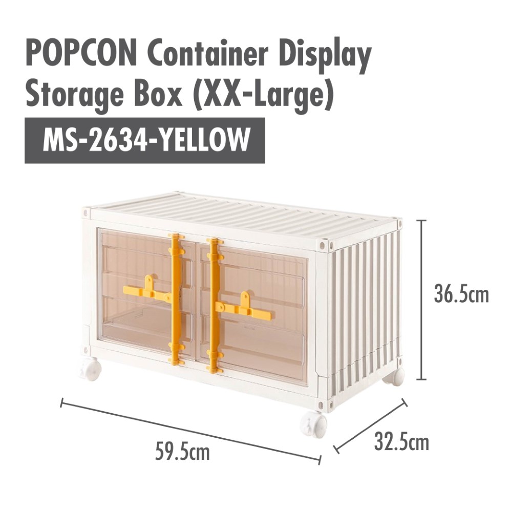 HOUZE - XX-Large POPCON Container Display Storage Box (White|Pink|Yellow)
