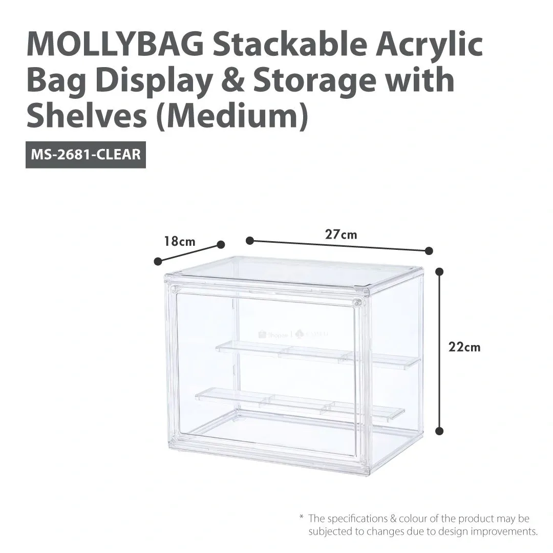 MOLLYBAG - Stackable Acrylic Bag Display & Storage Collection