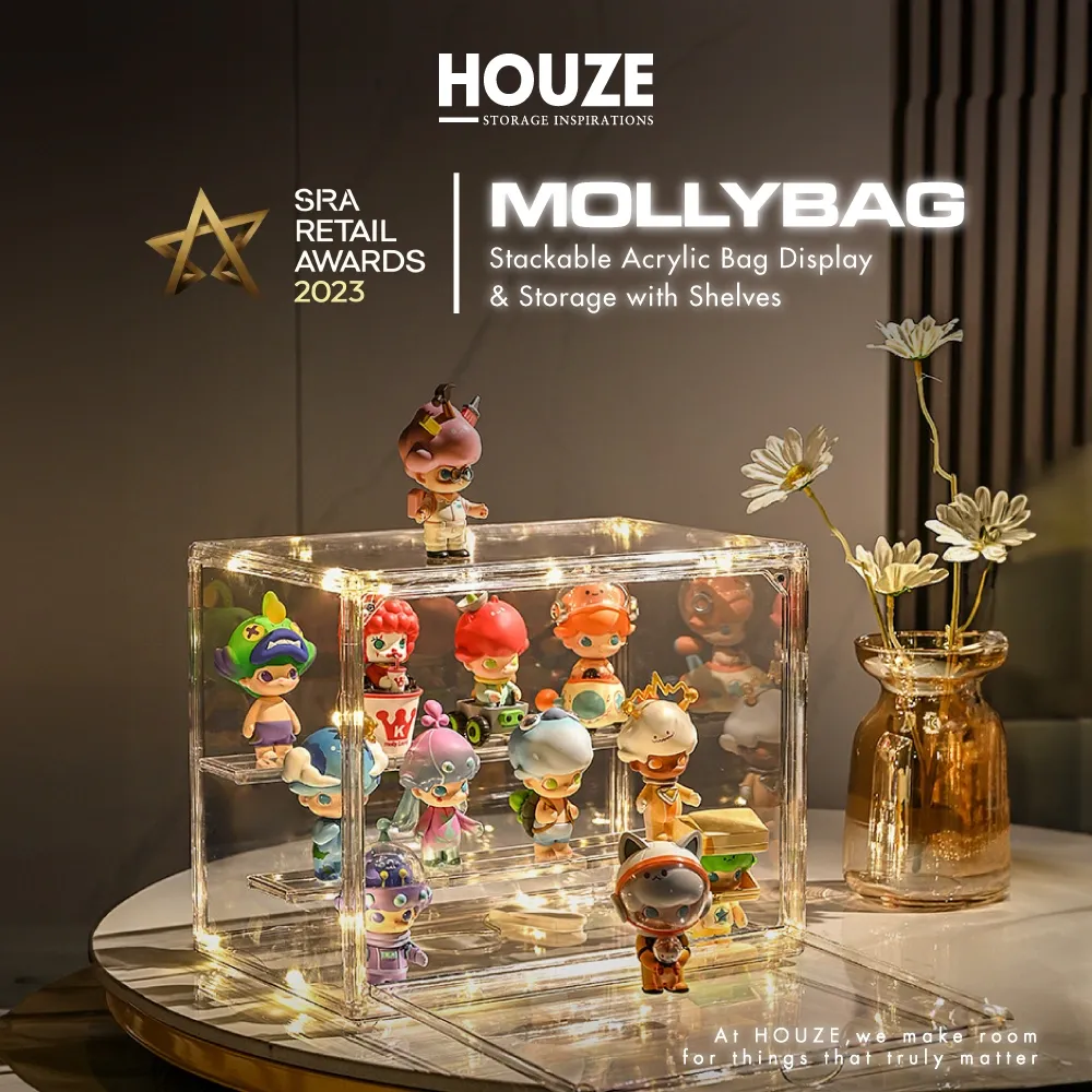 MOLLYBAG - Stackable Acrylic Bag Display & Storage Collection