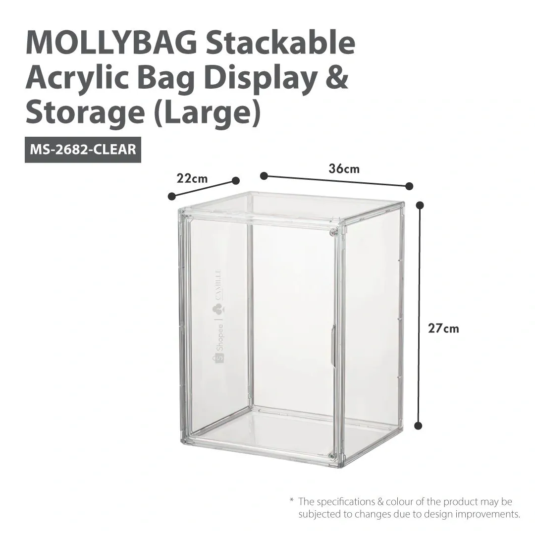 MOLLYBAG - Stackable Acrylic Bag Display & Storage Collection