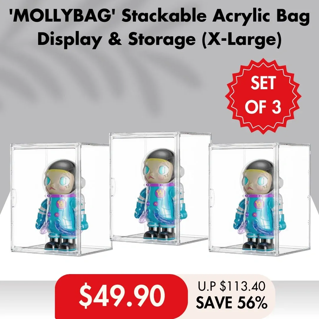 HOUZE - 'MOLLYBAG' Stackable Acrylic Bag Display & Storage Collection