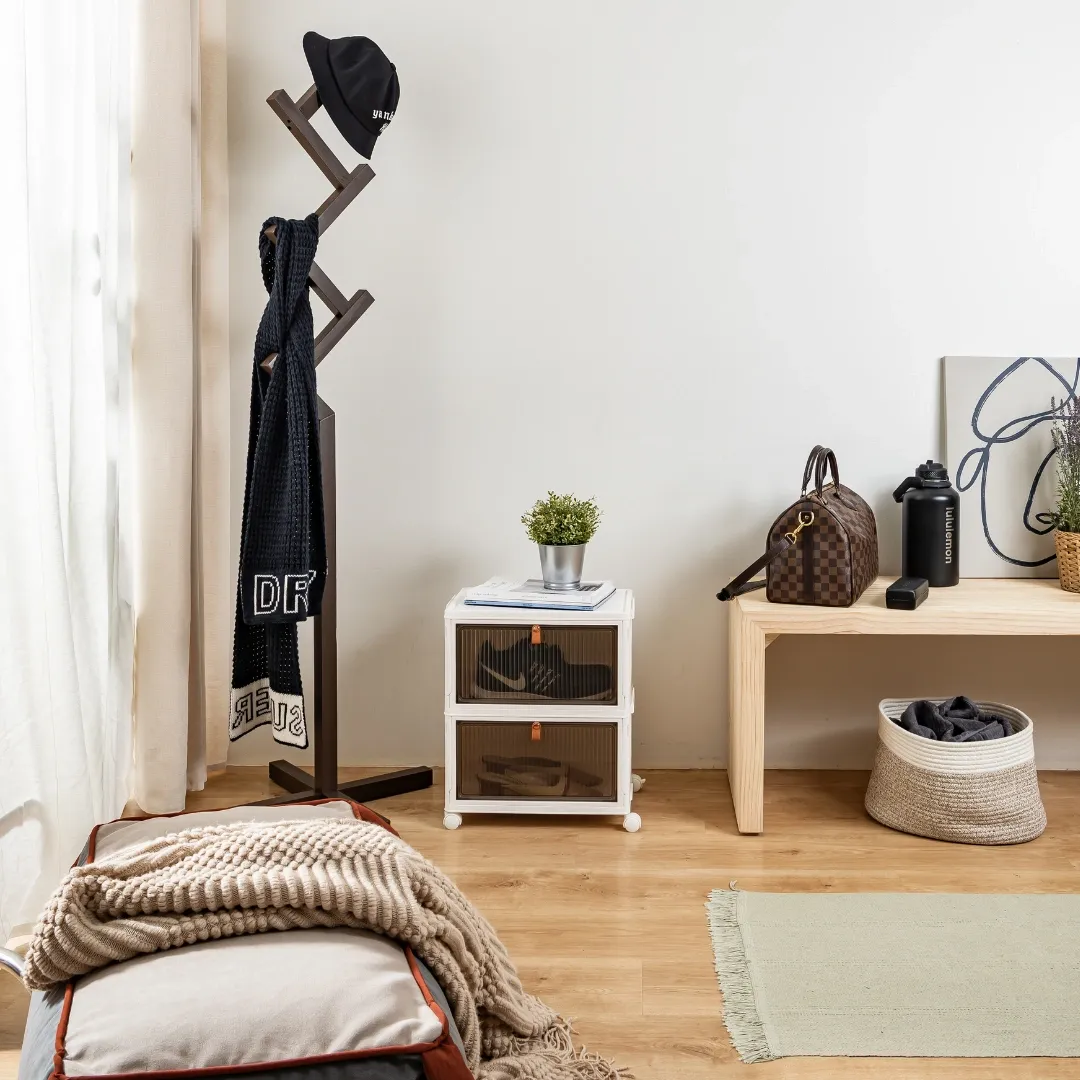 HOUZE - 'DROPBOXX' 1|2|3|4|5|6 Tier Foldable Shoe Cabinet