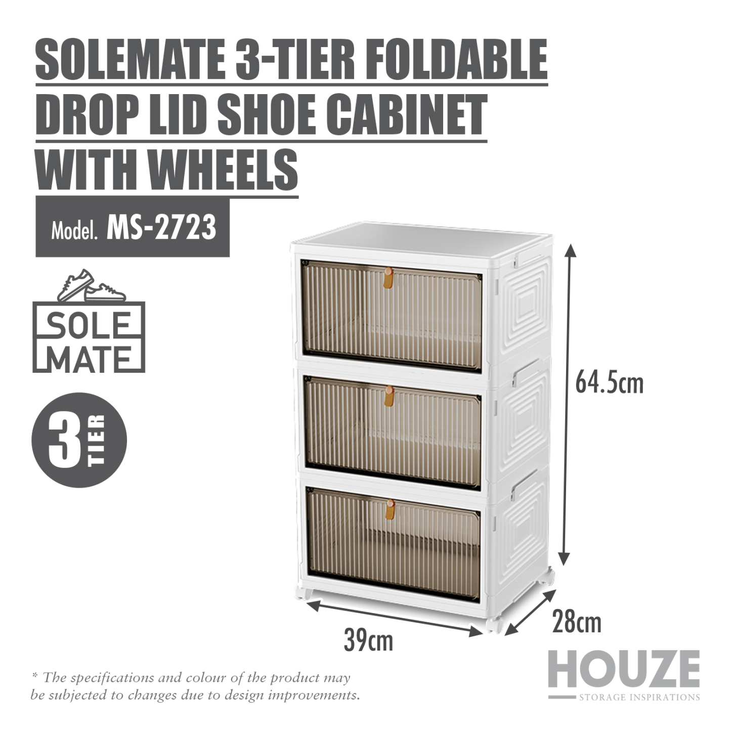 DROPBOXX 1|2|3|4|5|6 Tier Foldable Shoe Cabinet - Organizer | Shoe | Storage