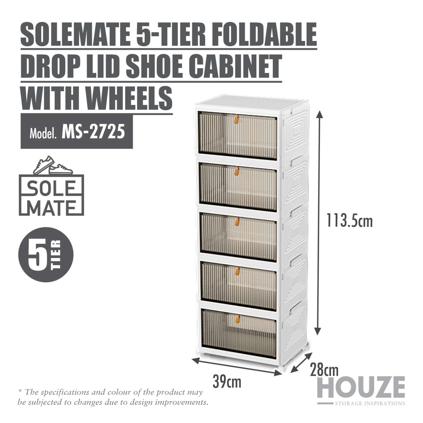 DROPBOXX 1|2|3|4|5|6 Tier Foldable Shoe Cabinet - Organizer | Shoe | Storage