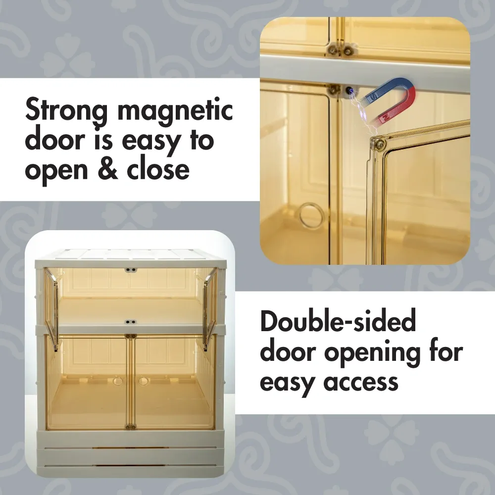 HOUZE - Modular 3|4|5 Tier Collapsible Cabinet - Storage | Space Saver | Organizer