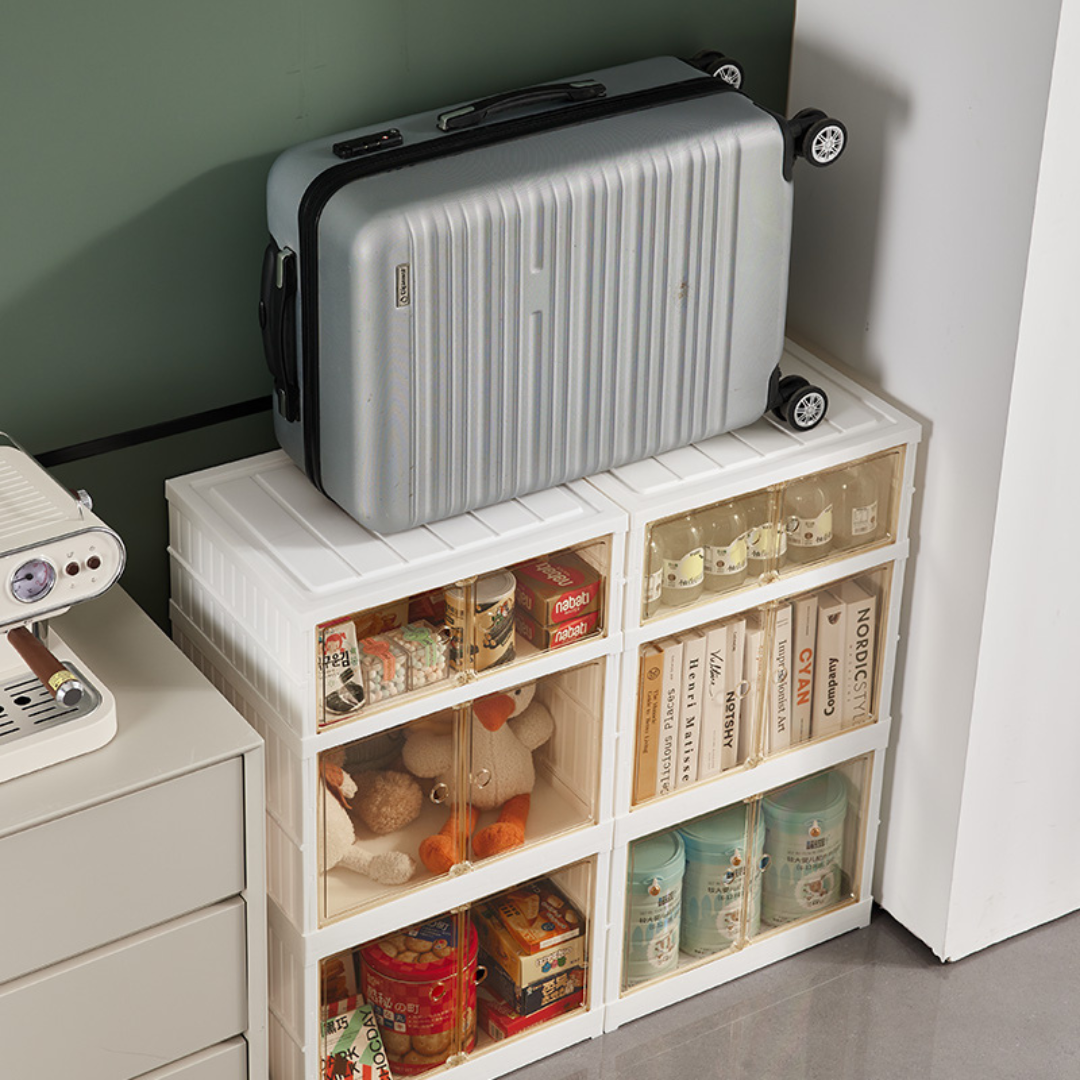 HOUZE - Modular 3|4|5 Tier Collapsible Cabinet - Storage | Space Saver | Organizer