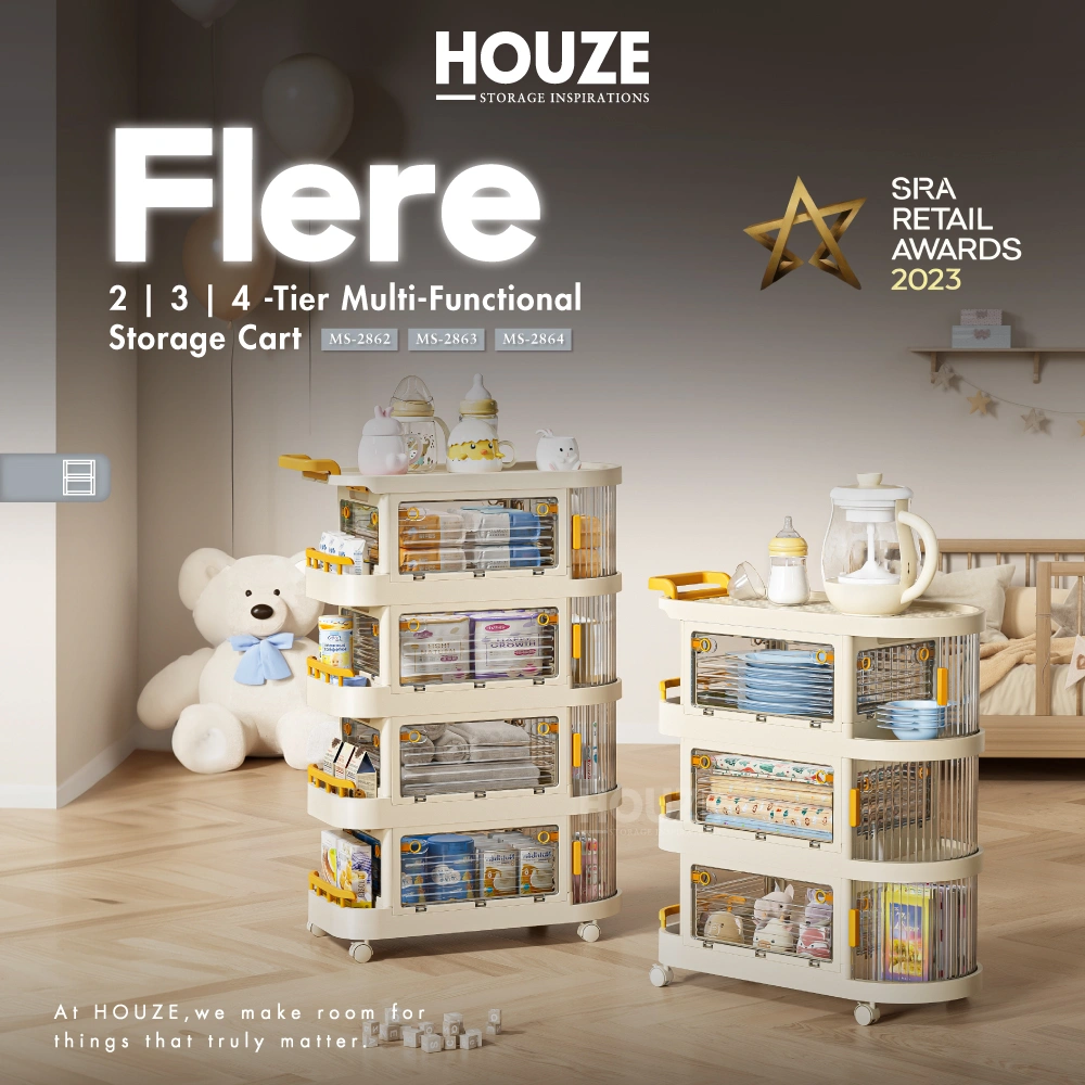 Flere - 2|3|4 -Tier Multi-functional Storage Cart