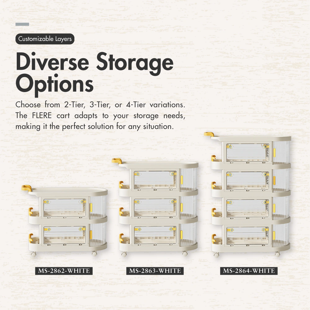 Flere - 2|3|4 -Tier Multi-functional Storage Cart