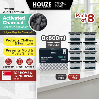 HOUZE - HUMIPOD 'Refillable Box' Activated Charcoal Dehumidifier