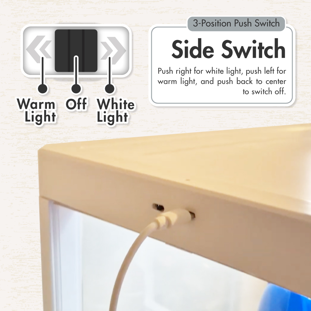 HOUZE - MegaPop 2 | 3 | 4 Tier Display Cabinet (White/Black)