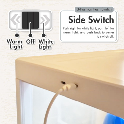 HOUZE - MegaPop 2 | 3 | 4 Tier Display Cabinet (White/Black)