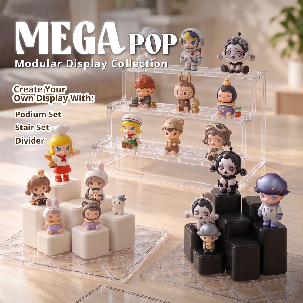 [Back in Stock] MegaPop Display Cabinet (White | Black) Available in 2 | 3 | 4 Tier