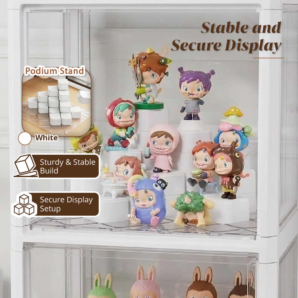 MegaPop Display Cabinet (White | Black) Available in 2 | 3 | 4 Tier