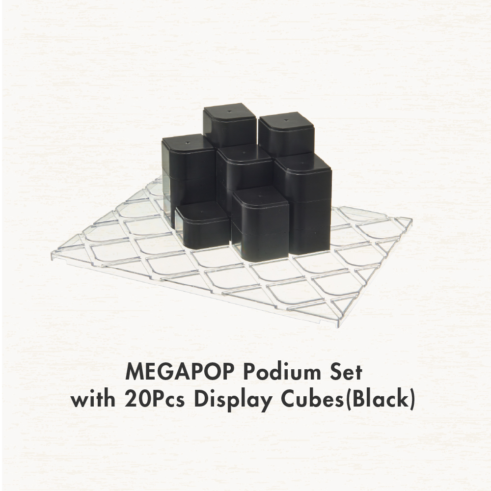 [Back in Stock] MegaPop Display Cabinet (White | Black) Available in 2 | 3 | 4 Tier