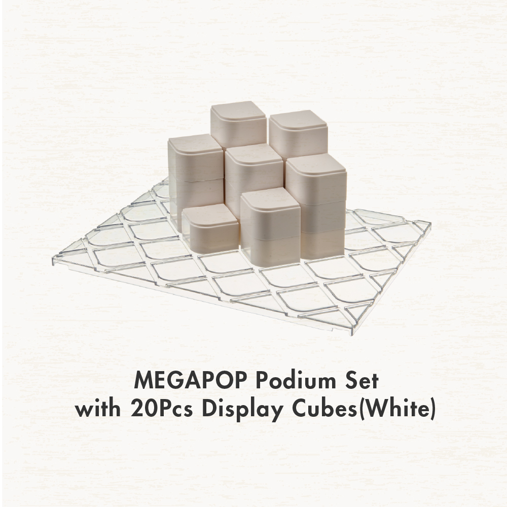 [Back in Stock] MegaPop Display Cabinet (White | Black) Available in 2 | 3 | 4 Tier