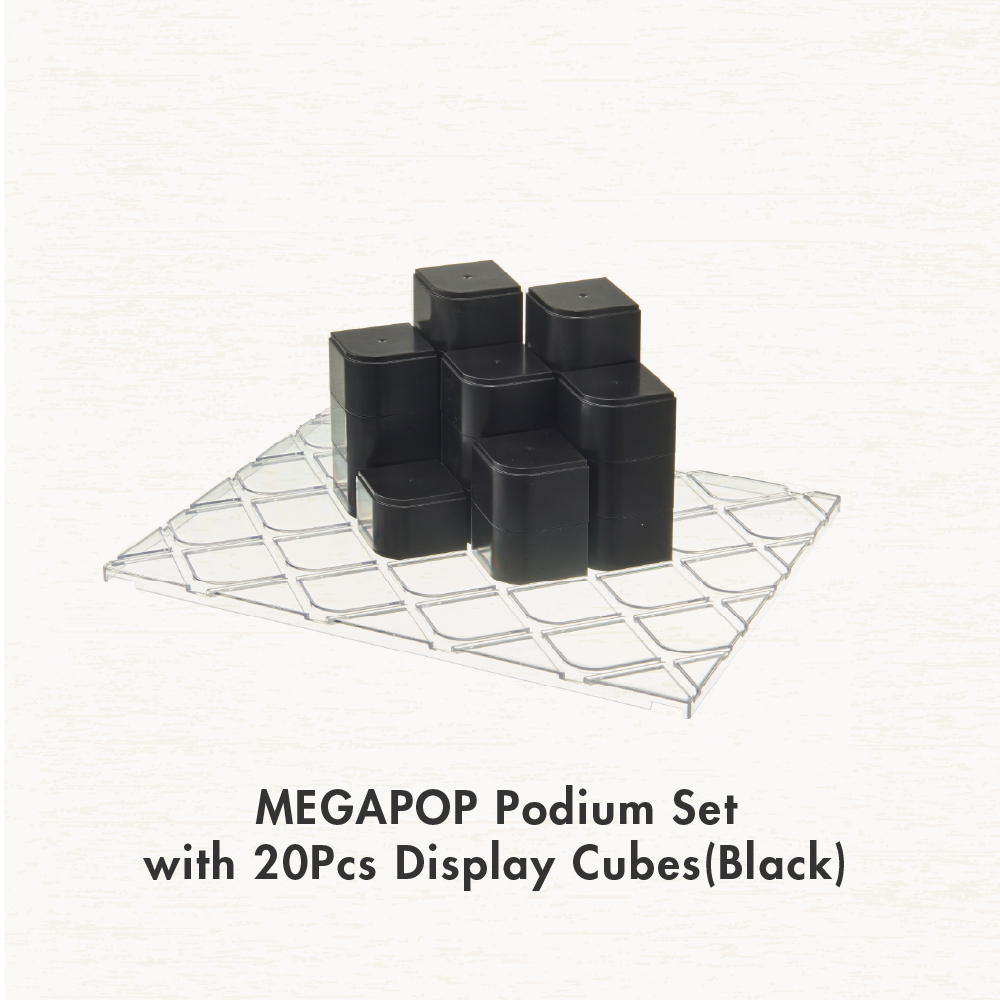 MegaPop Accessories - Display Cubes (White | Black)