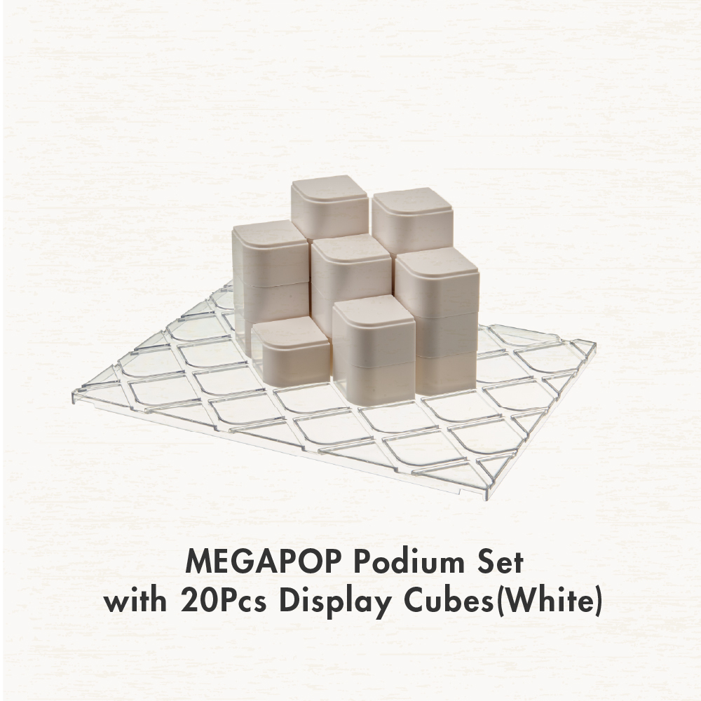 MegaPop Accessories - Display Cubes (White | Black)