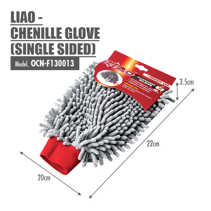 LIAO Chenille Glove (Single Sided)
