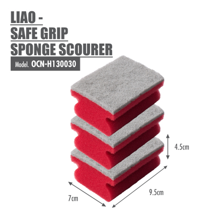 LIAO - Safe Grip Sponge Scourer