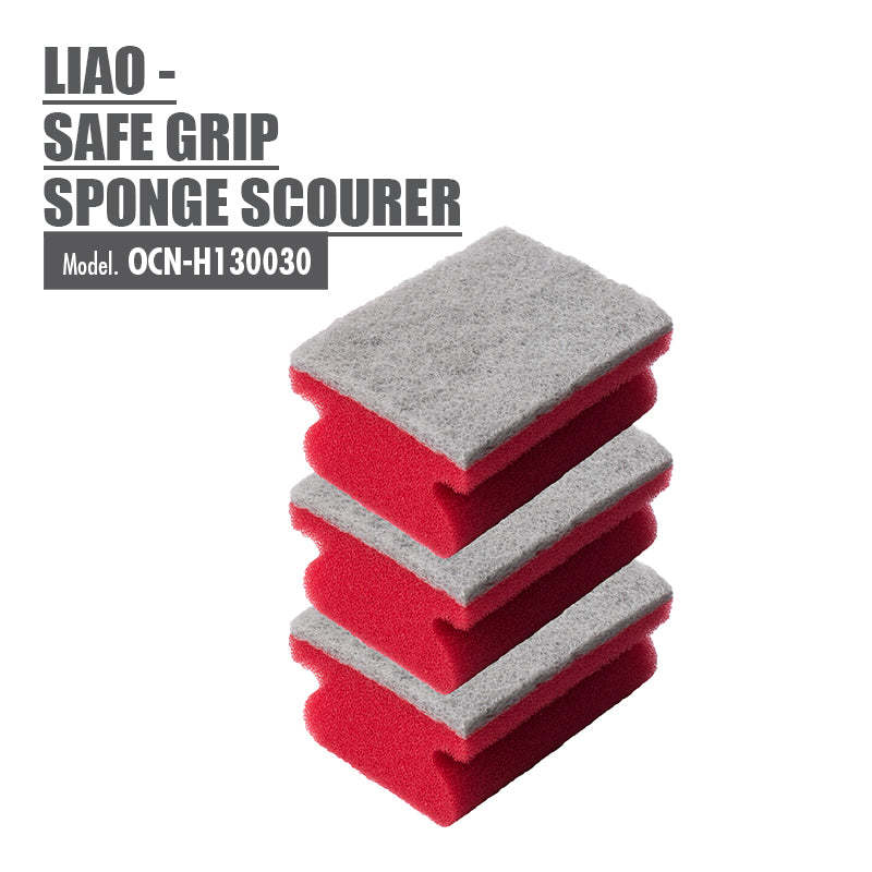 LIAO - Safe Grip Sponge Scourer - HOUZE - The Homeware Superstore