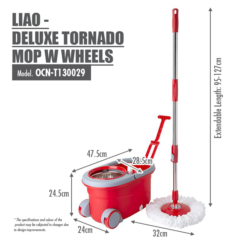 HOUZE - LIAO - Deluxe Tornado Mop With Wheels