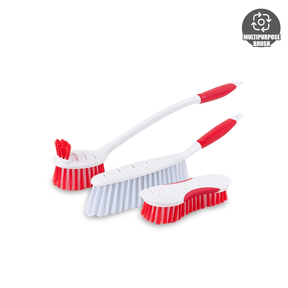 HOUZE - LIAO - Multi-Purpose Cleaning Brush Kit (Set of 3)