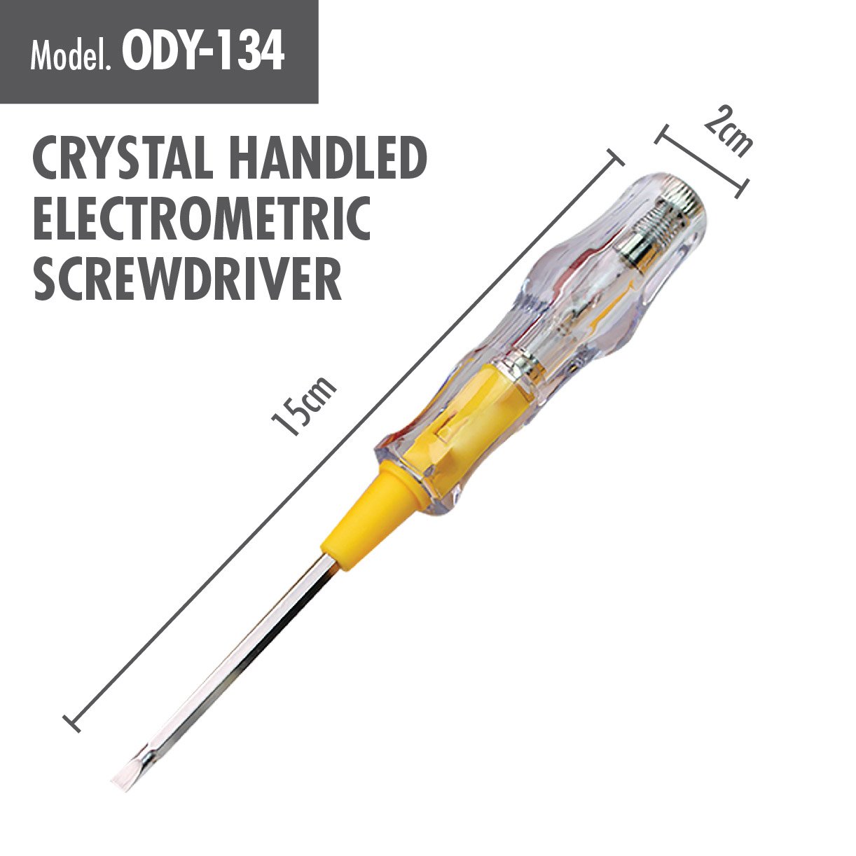 Crystal Handled Electrometric Screwdriver - HOUZE - The Homeware Superstore